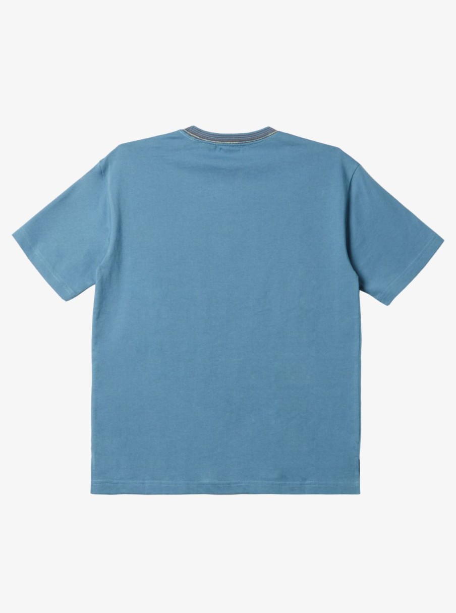 Garcon Quiksilver T-Shirts | Radical Times - T-Shirt Avec Poche Pour Garcon 8-16 Ans Aegean Blue