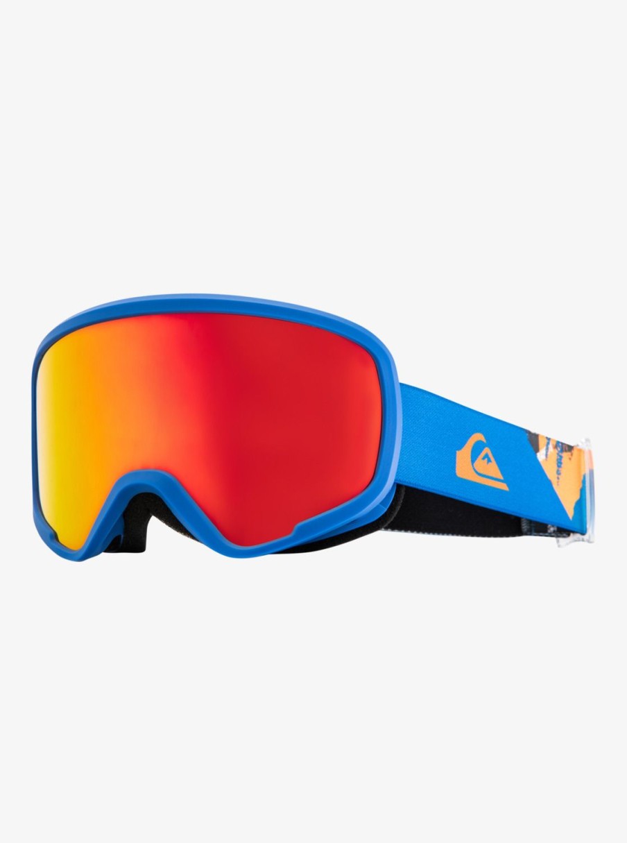 Garcon Quiksilver Accessoires | Shredder - Masque De Ski/Snowboard Pour Garcon Alpine Collage/Ml Red S3