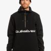 Homme Quiksilver Sweats & Pulls | Live For The Ride - Sweat A Capuche Softshell Technique Pour Homme True Black