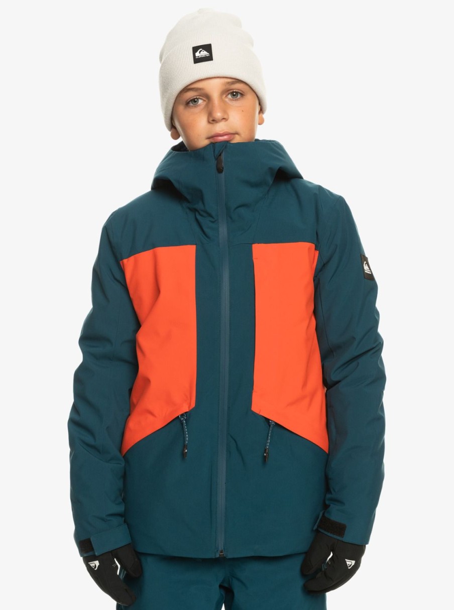 Garcon Quiksilver Accessoires | Ambition - Veste De Snow Technique Pour Garcon 8-16 Ans Grenadine