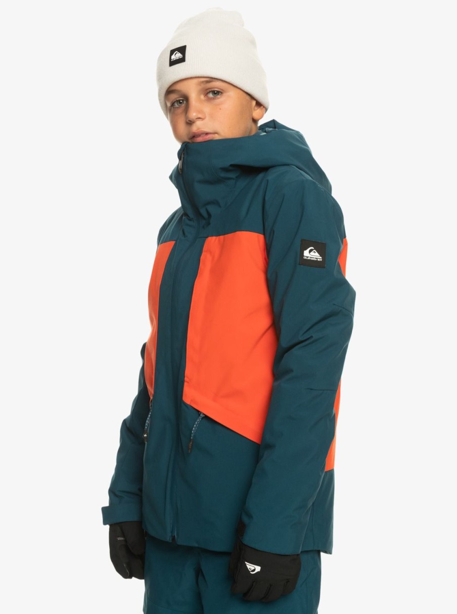 Garcon Quiksilver Accessoires | Ambition - Veste De Snow Technique Pour Garcon 8-16 Ans Grenadine